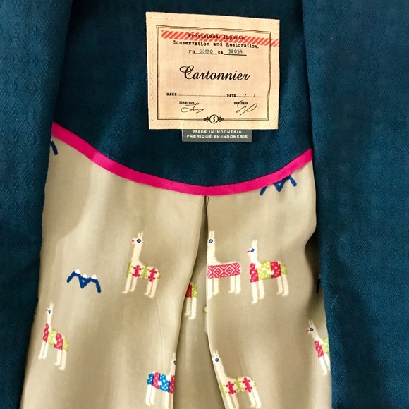 🚫SOLD {ANTHRO Cartonnier} Blazer - Picture 4 of 5